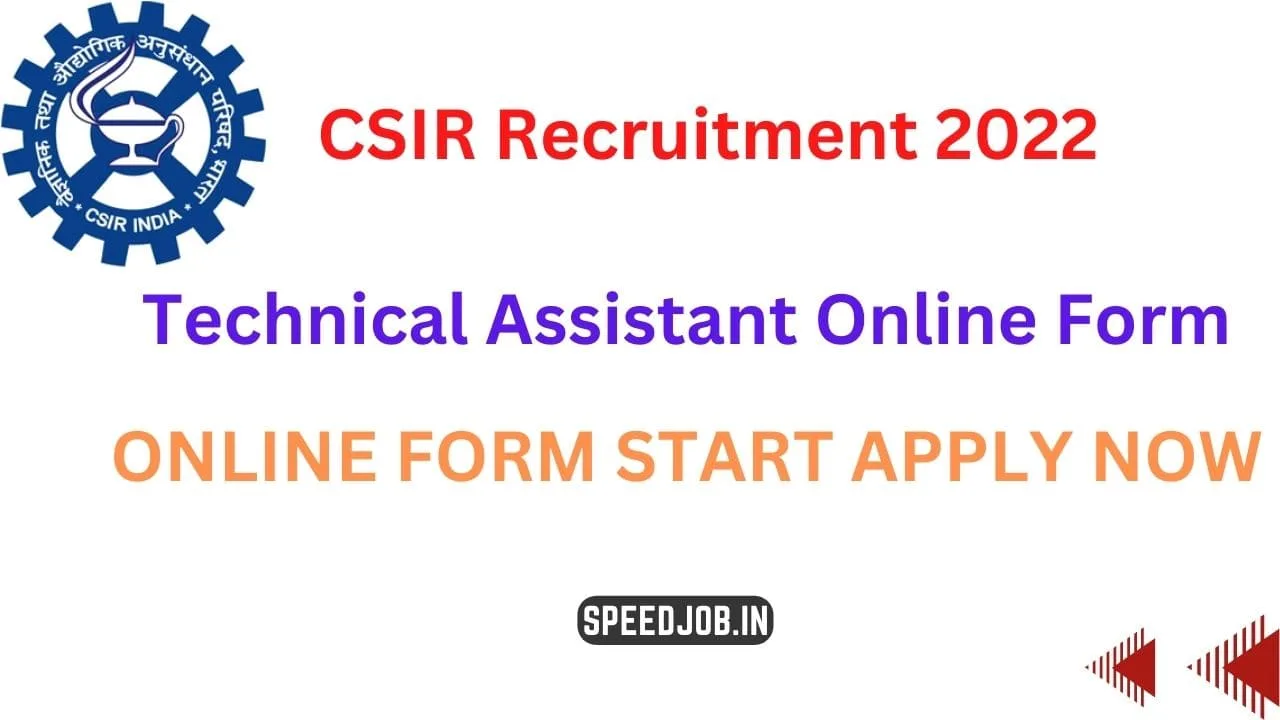 Csir technical assistant recruitment 1 Csir-technical-assistant-form