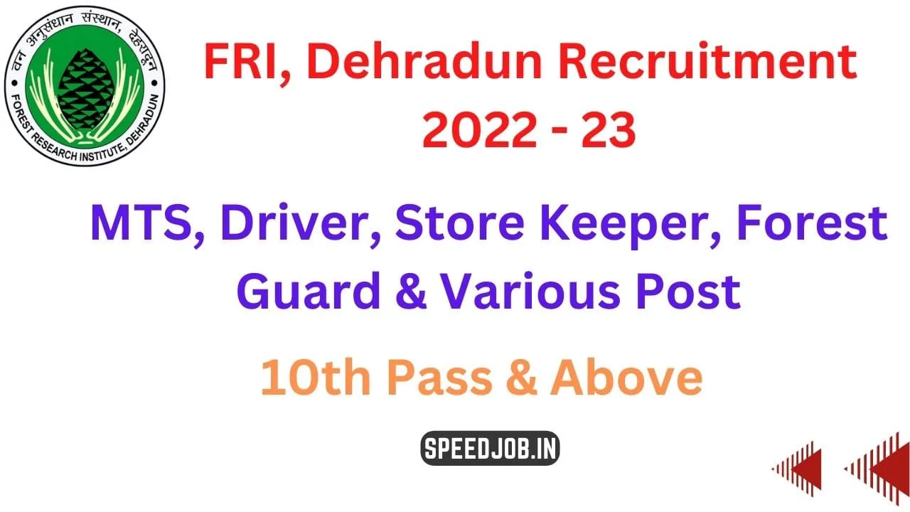 Forest research institute 1 Fri-dehradun-recruitment-2022-23