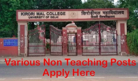 Kirori mal college delhi non teaching recruitment 1 Kirori-mal-college