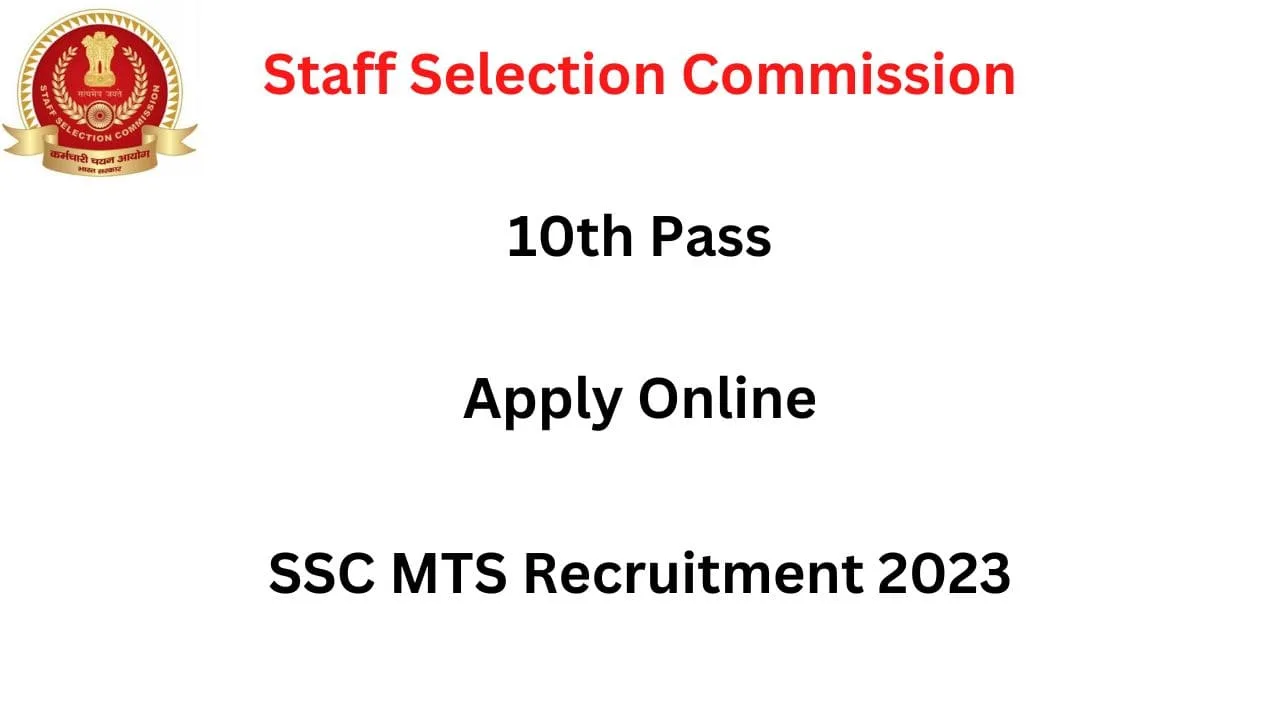 Ssc mts recruitment 2023 1 Ssc mts recruitment 2023