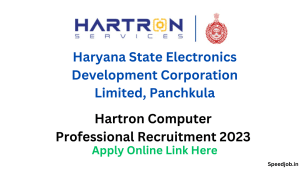 Hartron computer professional recruitment 2023 1 Hartron computer professional recruitment 2023