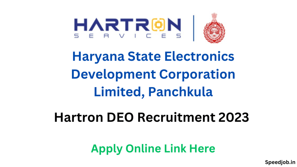 Hartron deo recruitment 2023
