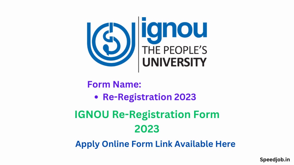 IGNOU-Re-Registration-Online-Form-2023
