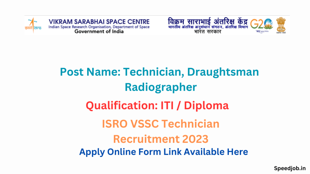 isro vssc technician recruitment 2023