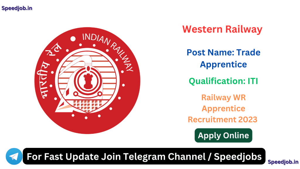 Railway wr apprentice recruitment 2023 1 Railway wr western railway apprentice recruitment 2023