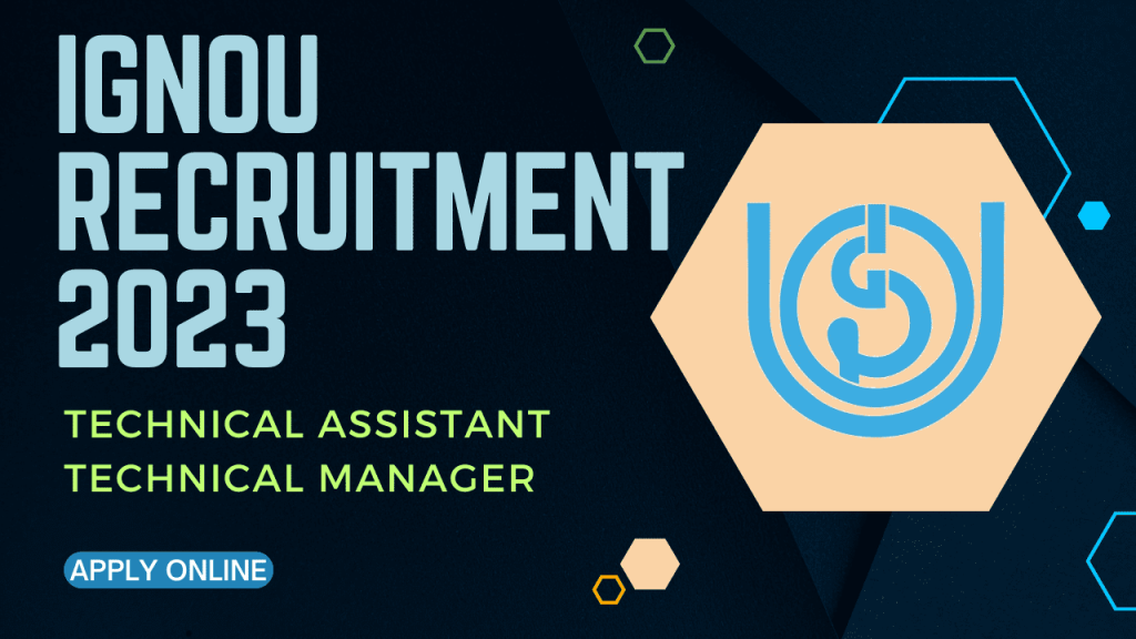 Ignou technical recruitment 2023 1 Ignou technical recruitment 2023