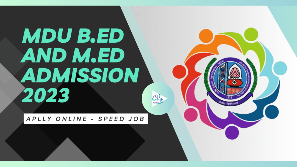 Haryana B.Ed And M.Ed Merit List 2023 MDU B.Ed And M.Ed Allotment Letter