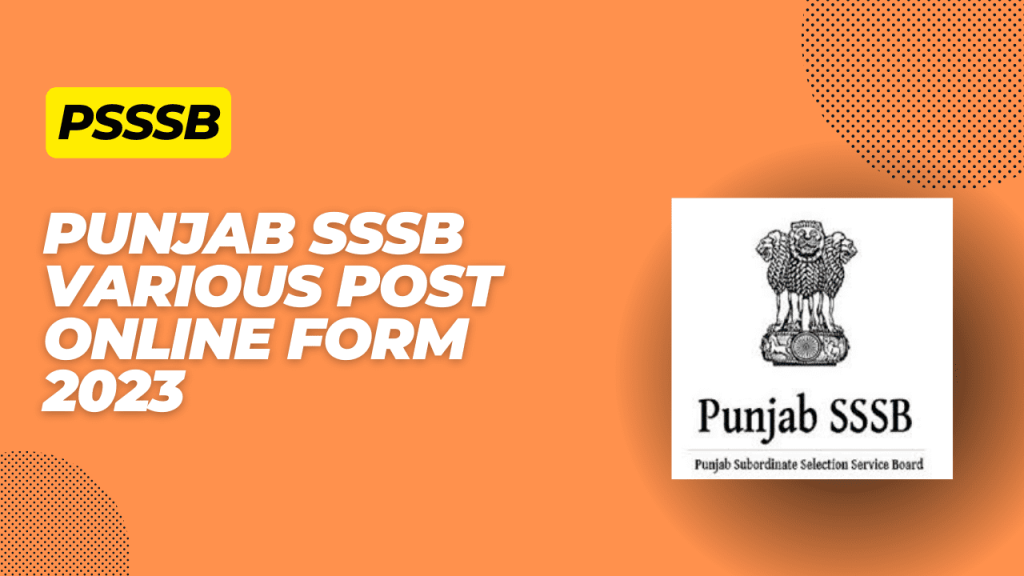 Punjab psssb recruitment 2023 1 Punjab psssb recruitment 2023:
