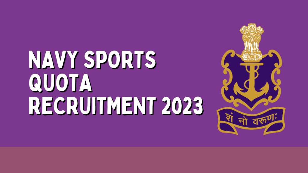 Indian navy sports quota recruitment 2023 1 Indian navy sports quota recruitment 2023