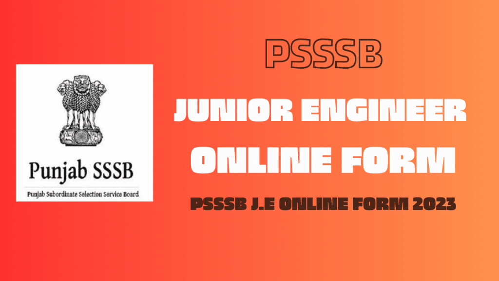 Psssb junior engineer recruitment 2023 1 Psssb junior engineer recruitment 2023