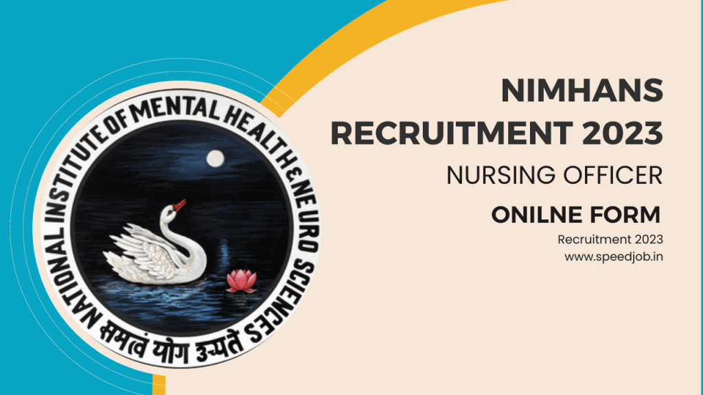 Nimhans nursing officer recruitment 2023 1 Nimhans nursing officer recruitment 2023
