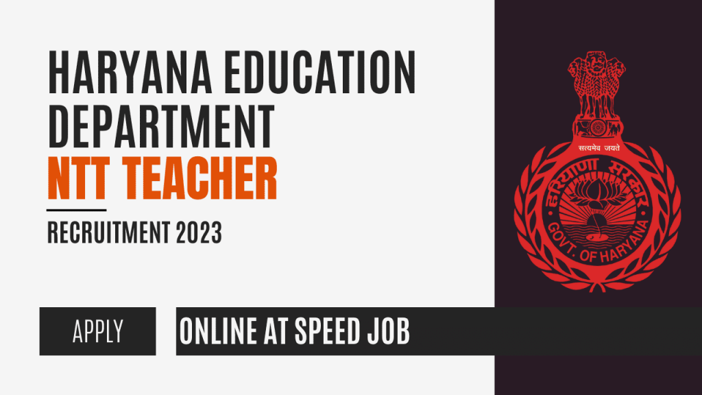 Haryana ntt teacher recruitment 2023 2 Haryana ntt teacher recruitment 2023