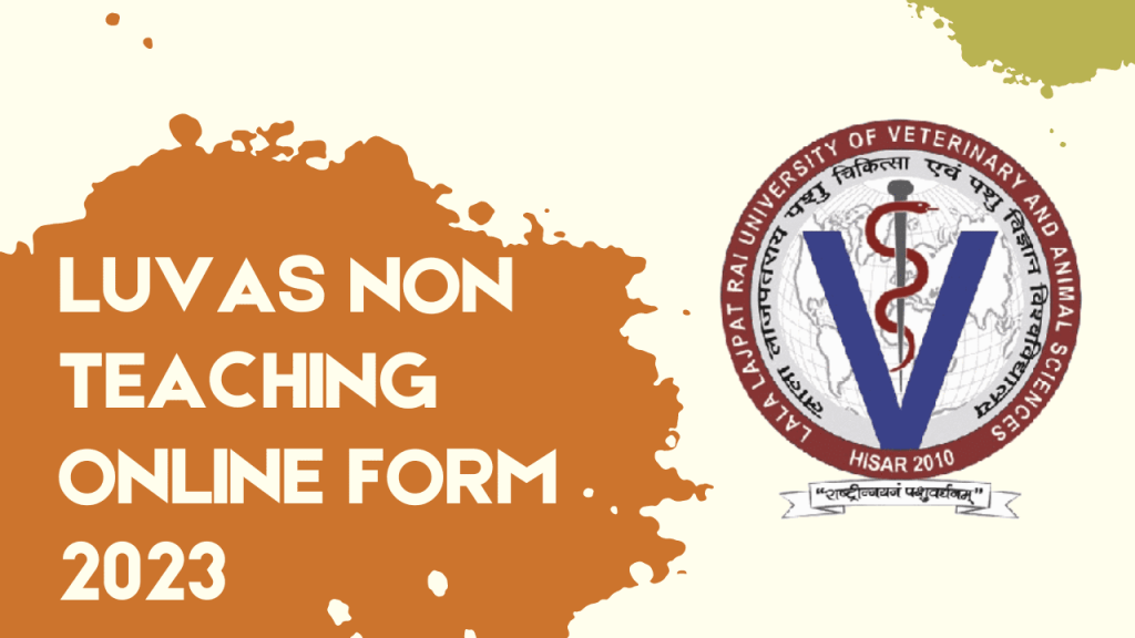Luvas non teaching recruitment 2023 1 Luvas non teaching recruitment 2023