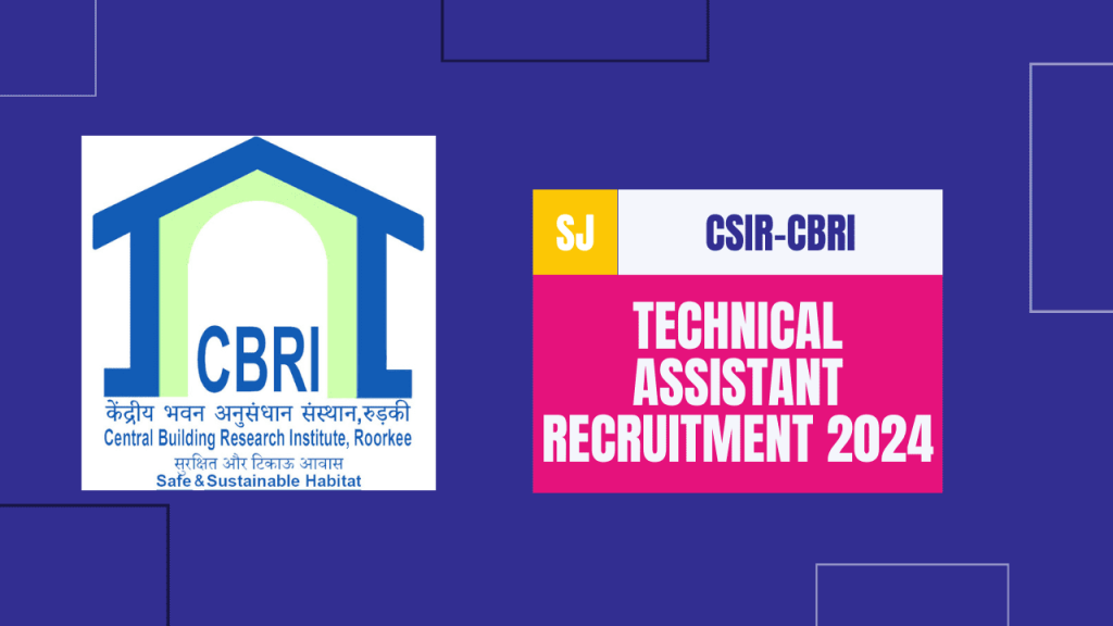 Csir cbri technical assistant recruitment 2024 1 Csir cbri technical assistant recruitment 2024