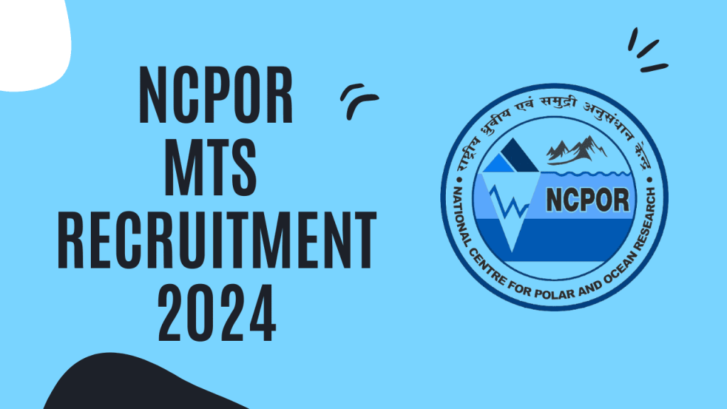 Ncpor mts recruitment 2024