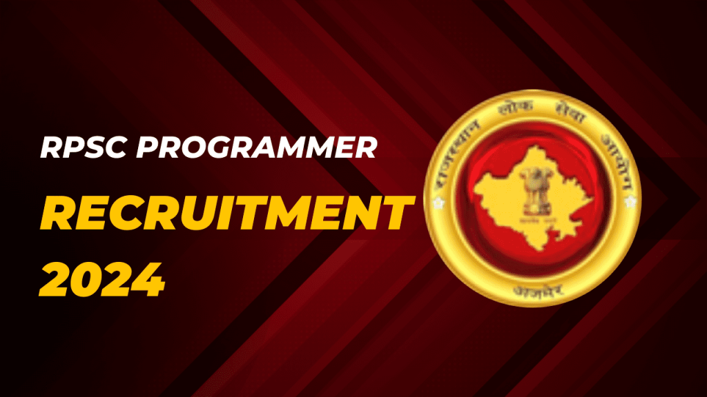 Rpsc programmer recruitment 2024 1 Rpsc programmer recruitment 2024