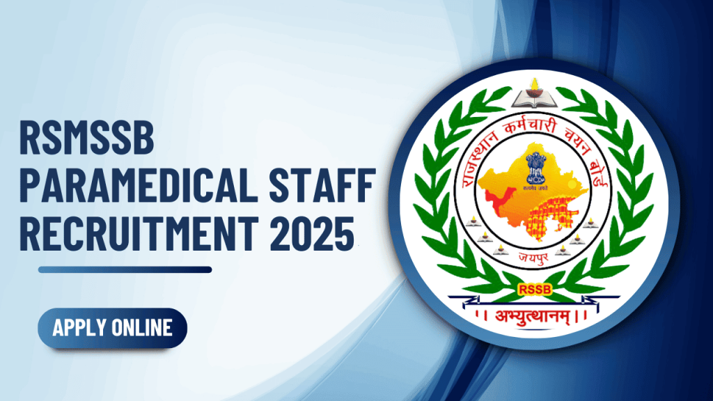 Rsmssb paramedical staff recruitment 2025 1 Rsmssb paramedical staff recruitment 2025