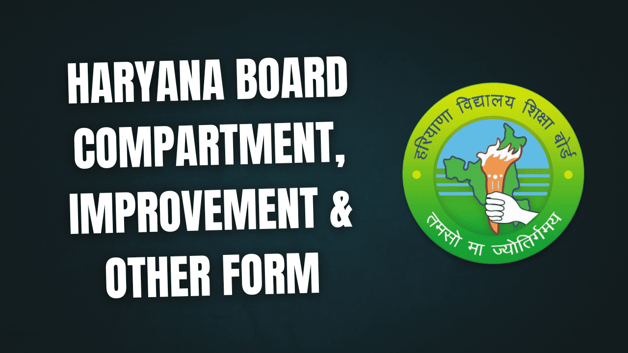 HBSE 10th 12th Reappear Exam Form 2026