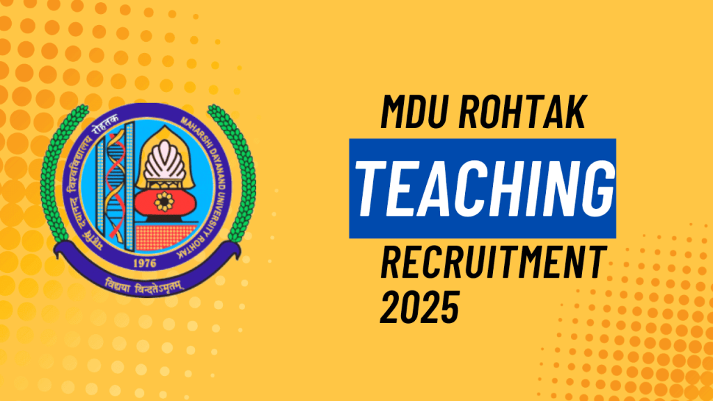 Mdu teaching recruitment 2025 1 Mdu teaching recruitment 2025 | mdu assistant professor, professor, associate professor vacancy 2025