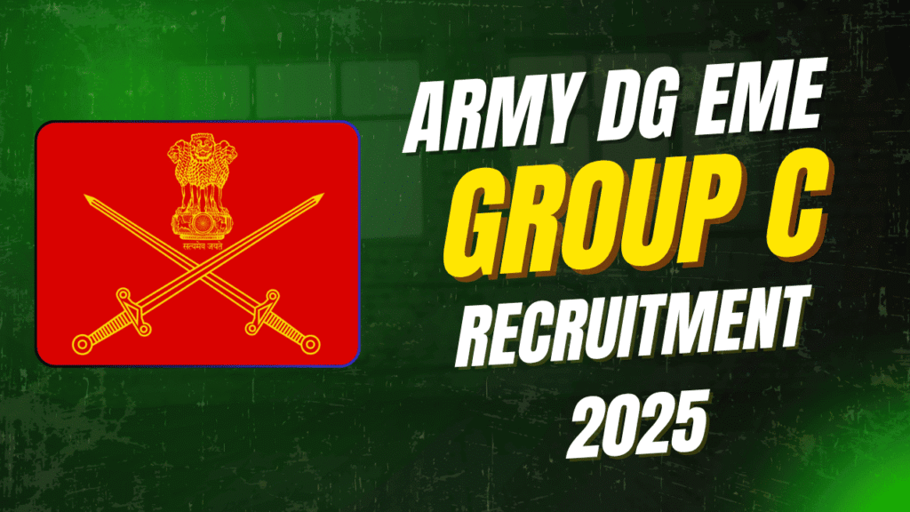 Army dg eme group c recruitment 2025