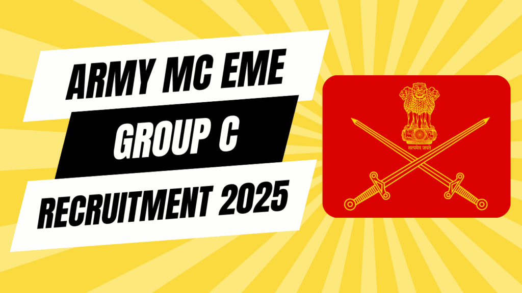 Army mc eme group c recruitment 2025 1 Army mc eme group c recruitment 2025