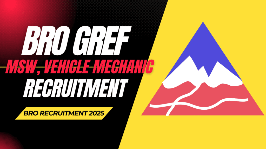Bro vehicle mechanic msw recruitment 2025 1 Bro vehicle mechanic and msw recruitment 2025