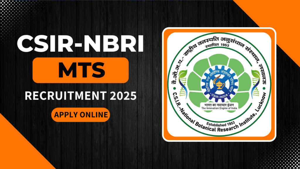 Csir nbri mts recruitment 2025