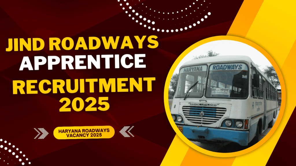 Jind roadways apprentice recruitment 2025 1 Jind roadways apprentice recruitment 2025