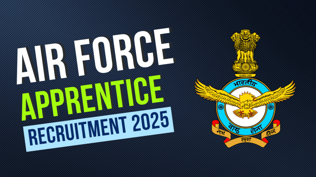 Indian air force chandigarh apprentice recruitment 2025 1 Indian air force chandigarh apprentice recruitment 2025