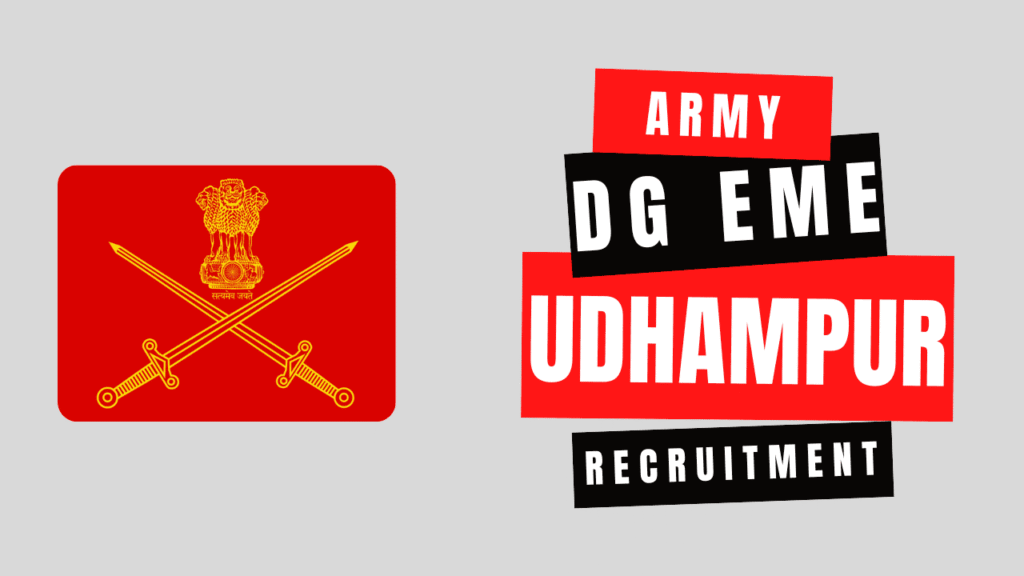 Army dg eme udhampur recruitment 1 Army dg eme udhampur recruitment 2025-26