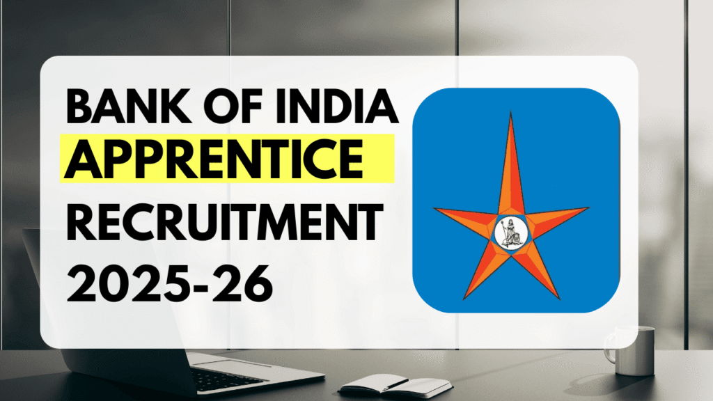 Bank of india apprentice recruitment 2025-26 1 Bank of india apprentice recruitment 2025-26
