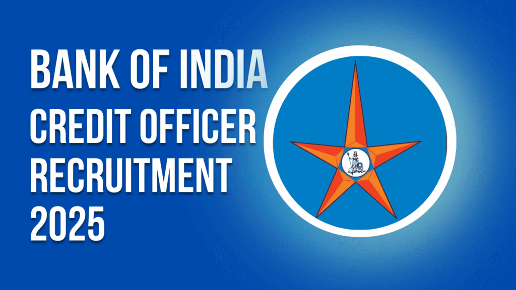 Bank of india credit officer recruitment 2025 1 Bank of india credit officer recruitment 2025