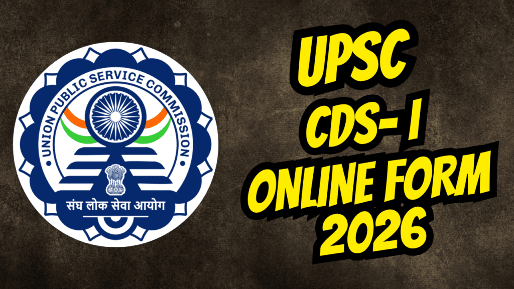 Upsc cds i 2026 1 Upsc cds – i examination, 2026