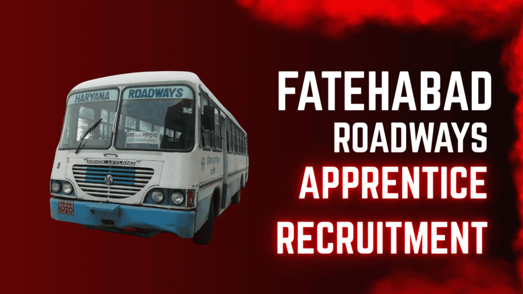 Fatehabad roadways apprentice recruitment 2026 1 Fatehabad roadways apprentice recruitment 2026
