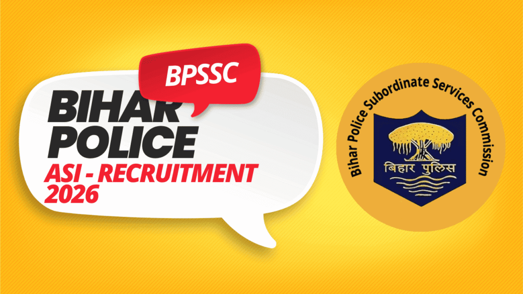 Bpssc asi recruitment 2026 1 Bpssc asi recruitment 2026