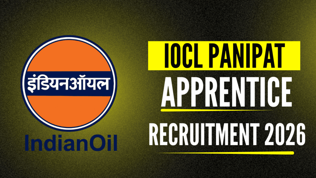 Iocl panipat apprentice recruitment 2026 1 Iocl panipat apprentice recruitment 2026