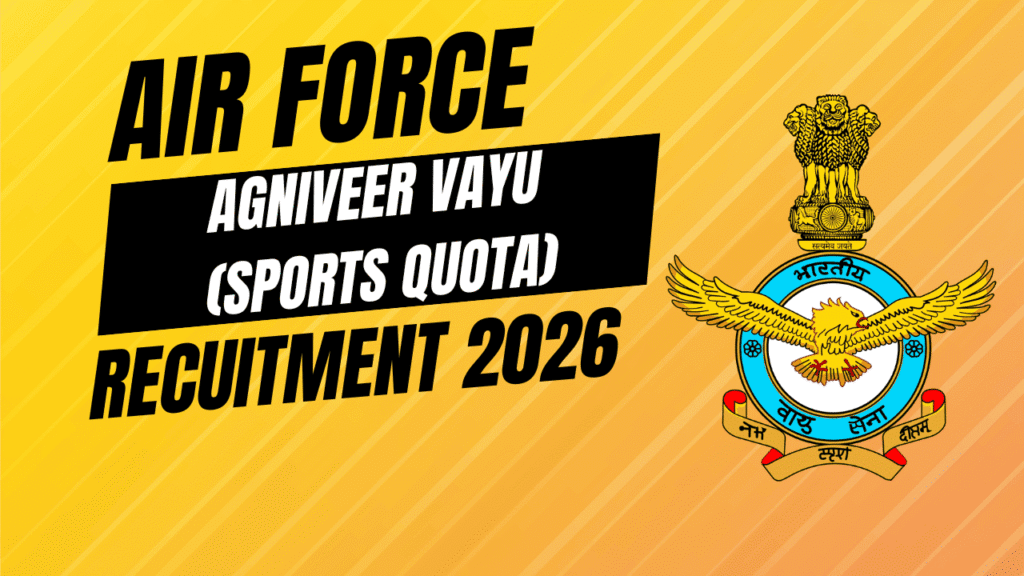 Air force agniveer sports quota recruitment 2026 1 Air force agniveer sports quota recruitment 2026