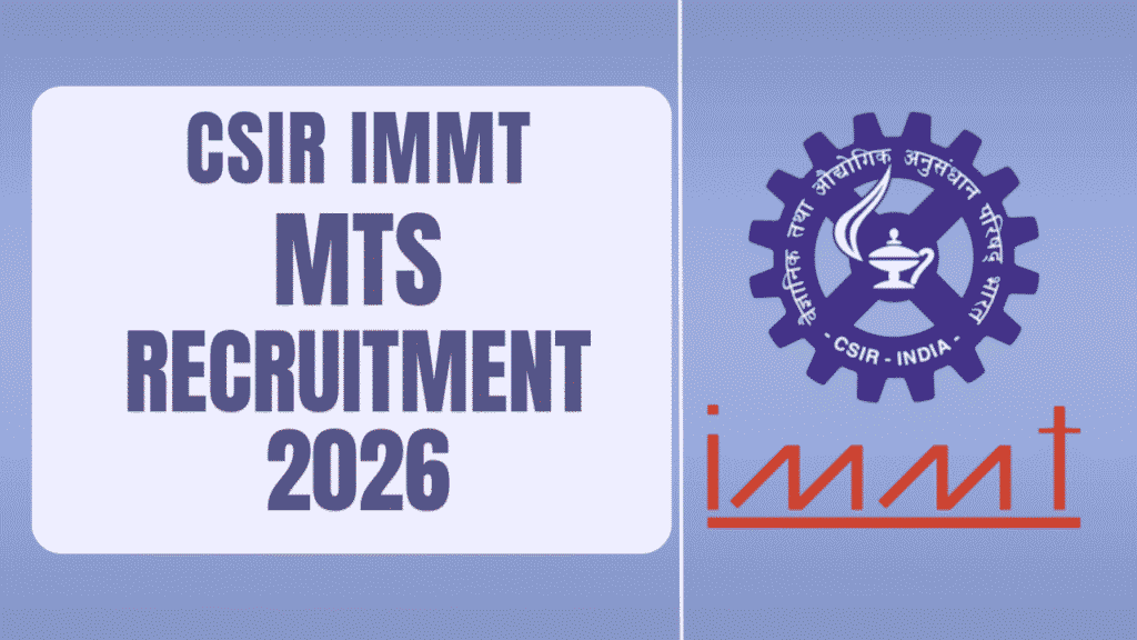 Csir immt mts recruitment 2026 1 Csir immt mts recruitment 2026