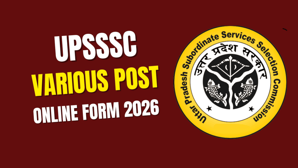 Upsssc various post recruitment 2026 1 Upsssc various post recruitment 2026