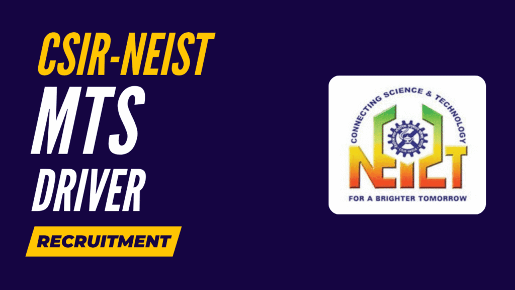 Csir neist mts and driver recruitment 2026 1 Csir neist mts and driver recruitment 2026