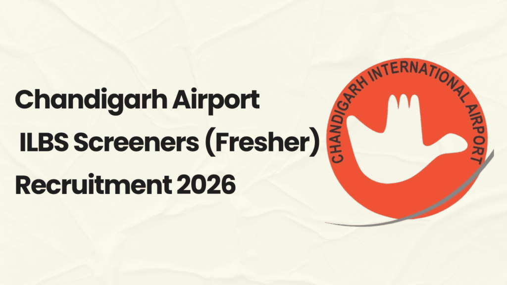 Chandigarh airport recruitment 2026 1 Chandigarh airport recruitment 2026