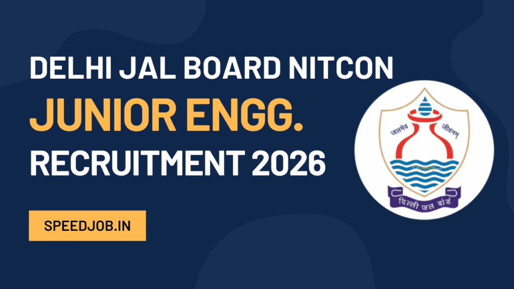 Delhi jal board nitcon je recruitment 2026 1 Delhi jal board nitcon je recruitment 2026