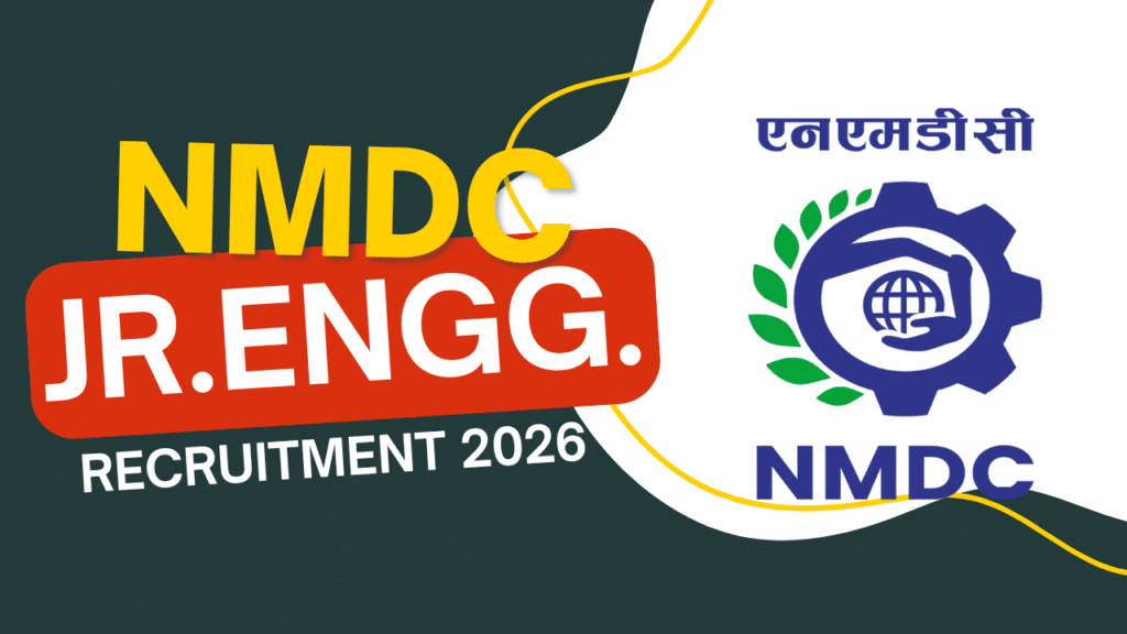 Nmdc junior engineer recruitment 2026 1 Nmdc junior engineer recruitment 2026