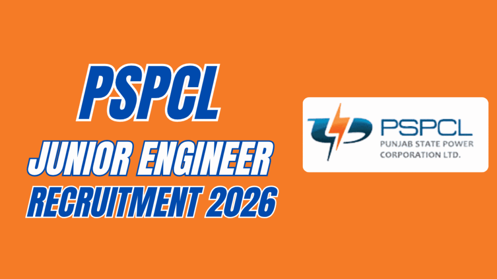 Pspcl junior engineer recruitment 2026 1 Pspcl junior engineer recruitment 2026