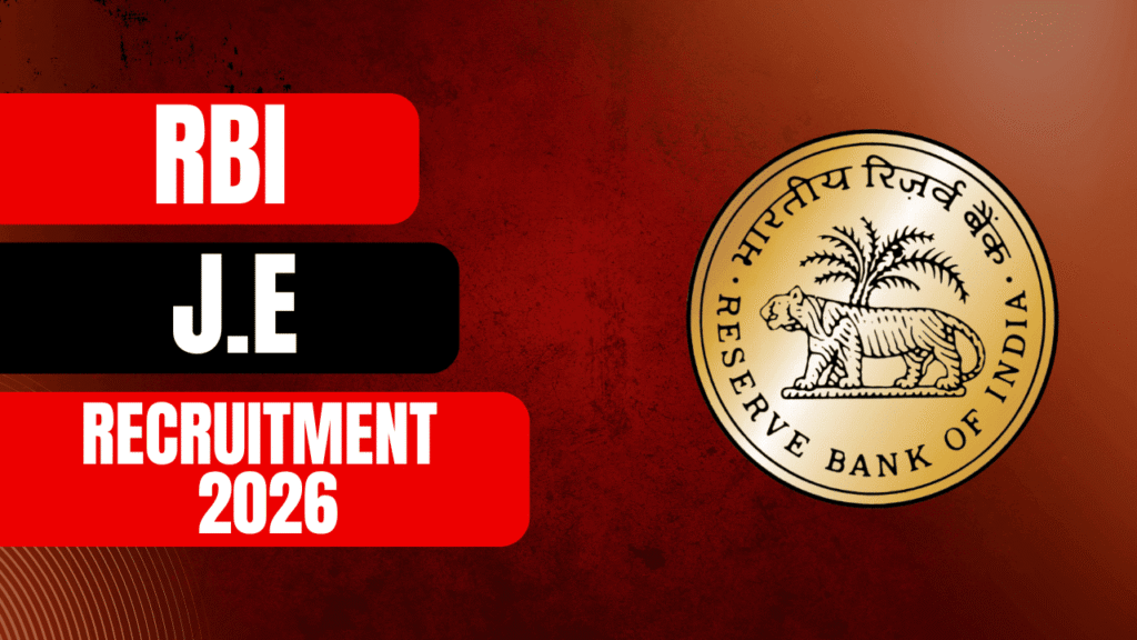 Rbi junior engineer recruitment 2026 1 Rbi junior engineer recruitment 2026