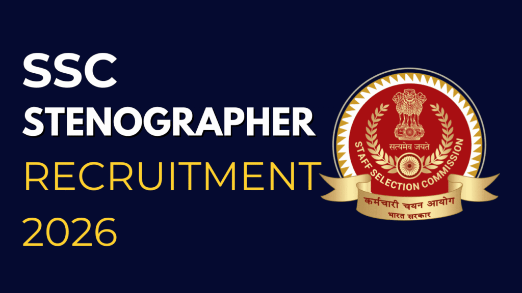 Ssc stenographer recruitment 2026 1 Ssc stenographer recruitment 2026