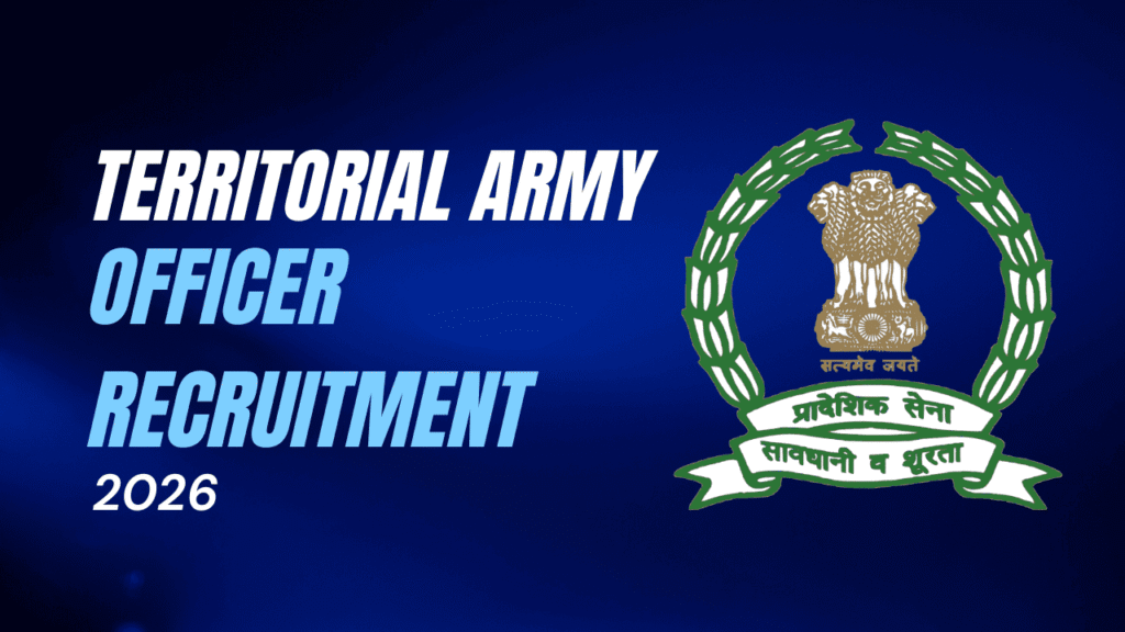 Territorial army officer recruitment 2026 1 Territorial army officer recruitment 2026