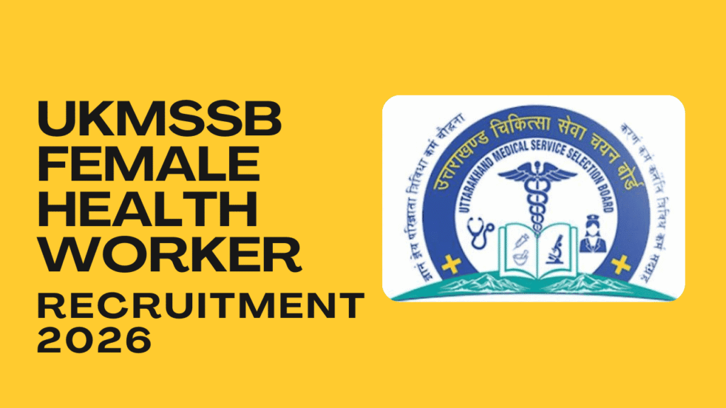 Ukmssb female health worker recruitment 2026 1 Ukmssb female health worker recruitment 2026