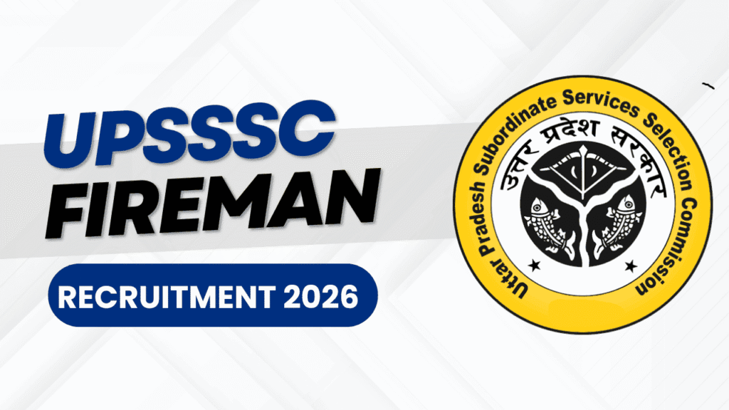 Upsssc fireman recruitment 2026 1 Upsssc fireman recruitment 2026