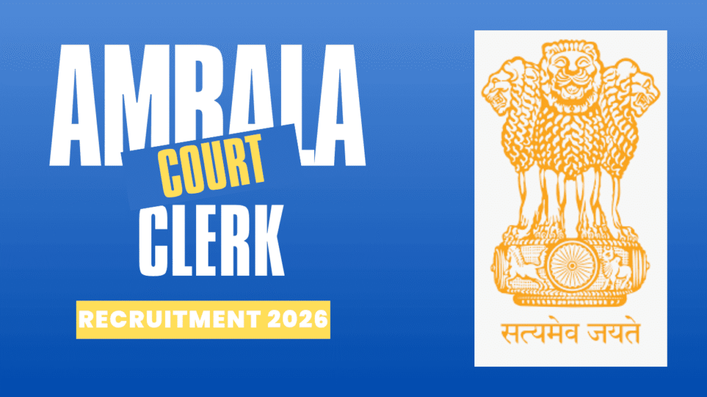 Ambala court clerk recruitment 2026 1 Ambala court clerk recruitment 2026